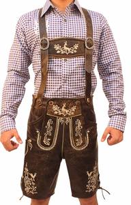 Traje Lederhosen para Hombre Directo de Fábrica, Hecho a Mano, Traje Tradicional Bávaro Alemán, Cuero de Alta Calidad - Product Image 2