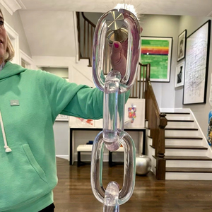 Decoraciones Modernas para Interiores, Cadena Decorativa de Resina para Colgar en la Pared, Eslabones de Cadena de Resina Hechos a Medida, Alta Transparencia, Diseño Rústico, Lo Mejor - Product Image 1