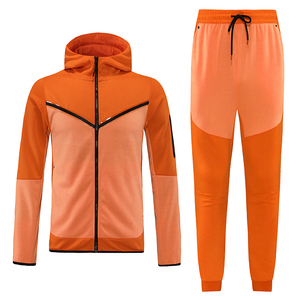 Conjunto Deportivo Personalizado Multicolor con Logotipo, Pantalones para Correr, Sudadera con Capucha, Chándal para Hombre - Product Image 4