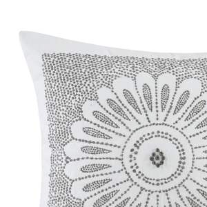 Coussin décoratif carré brodé en coton pour décoration intérieure ou extérieur - Product Image 4