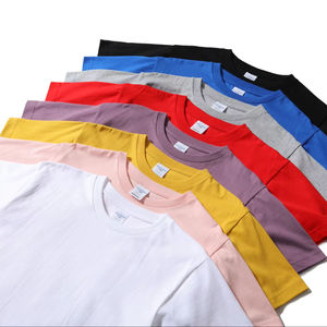 Camiseta Unisex de Cuello Redondo, 240 g/m², 100 % Algodón, Lisa, de Manga Corta, con Patrón Sólido y Formal, para Hombre y Mujer, para Uso Diario, por Tiempo Limitado - Product Image 3