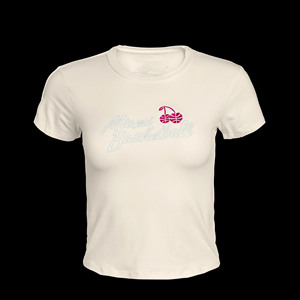 Camiseta Corta de Algodón Casual con Estampado Gráfico para Mujer, Corte Ajustado - Product Image 3