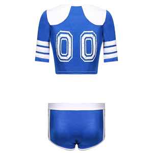 Costumes d'entraînement de pom-pom girl pour femmes adultes, ensembles uniformes 100% coton, kits uniformes de pom-pom girl, service OEM - Product Image 3