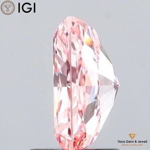 Diamant de laboratoire CVD, taille Radiant, avec certificat IGI, 1,50 carat, couleur rose vif fantaisie, clarté VS1, pour bijoux audacieux - Product Image 5