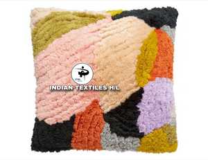 ปลอกหมอนอิงผ้าฝ้ายหรูหราตกแต่งห้องนั่งเล่นพร้อมดีไซน์แบบกำหนดเองสไตล์โบโฮ เป็นมิตรกับสิ่งแวดล้อม รับผลิตตามสั่ง ขายส่ง - Product Image 1