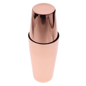 Shaker à cocktails robuste en acier inoxydable rose doré, mélangeur de boissons en gros avec passoire pour outils de bar, équipement de café et usage domestique - Product Image 4
