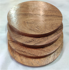 High Quality Wood Coaster Reusable Country Style Round Non-Slip <b>Mats</b> Wood Drink Coaster For <b>Bar</b> Used - Product Image 6