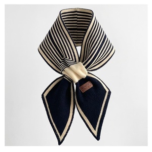 NOUCHI Women's <b>Square</b> <b>Silk</b> <b>Scarf</b> Striped Pattern Multi-Functional Fashion Accessory All Seasons Casual Style - Product Image 1