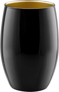 Vase de table moderne en métal noir, forme ovale, 2190 ml, pour eau, design d'intérieur décoratif, tendance pour la maison - Product Image 2
