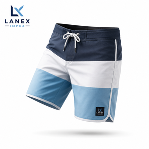 Custom <b>Men</b> Color Block Board Shorts Quick Dry Beach Swim <b>Trunks</b> Lightweight Surfing Shorts Water Sports Wear OEM ODM Manufacture - Product Image 1
