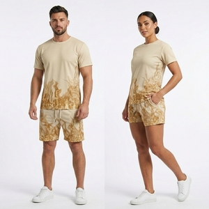 Ensemble sportif décontracté personnalisé pour garçons et filles : T-shirts et shorts sublimés avec motif imprimé, tenue d'été, survêtement de course - Product Image 6