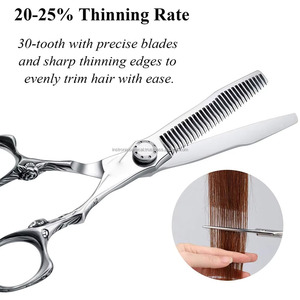 Ciseaux de coiffure professionnels en acier inoxydable pour barbier et salon de coiffure OEM ODM INSTRONIX SURGICAL - Product Image 4