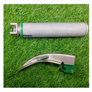 Ensemble de laryngoscopes à fibres optiques médicaux Macintosh et Miller, lame et poignée, instruments chirurgicaux CE - Product Image 4
