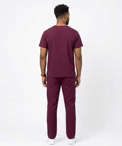 Hospital Medical Surgical Men Doctor <b>Scrub</b> Suits \ Hospital Staff Men Short Sleeve Shirt Jogger Pants - Product Image 2