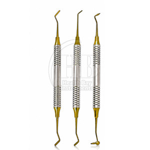 Kit d'instruments dentaires professionnels pour composites, avec poignées ergonomiques, pour interventions cliniques - Product Image 6