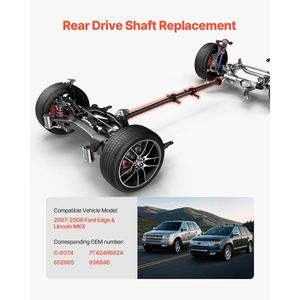 2007-2008 per Ford Edge Lincoln MKX gruppo albero motore posteriore 80.2 "-82.1" pezzo di ricambio albero motore motore # C-0374 652005 - Product Image 2