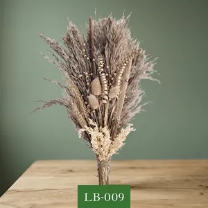 Ramo de Hierba Seca Natural, Relleno de Hierba de Pampas para Arreglos Florales, Decoración para el Hogar y Bodas - Product Image 1