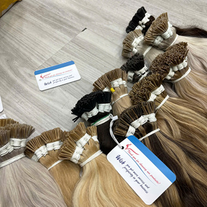Extensiones de cabello humano con queratina tipo I, ondulado natural, color vietnamita, precio de mayoreo de fábrica, listas para enviar. - Product Image 6