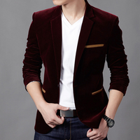 2021 automne velours robe de mariée manteau hommes Blazer veste mode costume décontracté JacketStage DJ hommes affaires Blazers Costume Homme