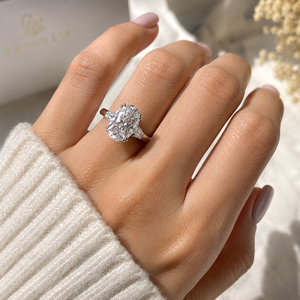 Meilleure bague en diamant de laboratoire de taille ovale, argent 925, or 9 carats, 14 carats, 18 carats, bagues en diamant pour femme, bague de fiançailles - Product Image 2