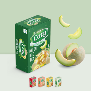Poudre de thé instantané au melon, rafraîchissante, en boîtes en papier duplex, pour préparation de boisson au thé glacé au melon, fournie directement par l'usine - Product Image 1