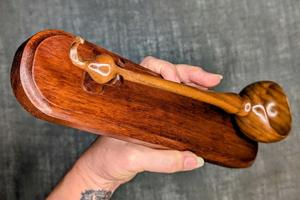 Cuillère à thé en bois naturel réutilisable, cuillère à café et à sucre, ustensile de cuisine de qualité alimentaire pour un usage domestique - Product Image 3