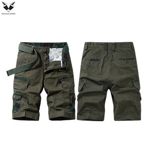 2026 Green Color Best Quality Comfortable Summer Wear OEM Service Make Your Own New Arrival Design Men <b>Cargo</b> Pocket <b>Shorts</b> - Product Image 3