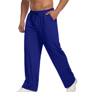 Mens Fleece Lined Sweatpants Warm Winter Joggers Comfortable Elastic Waist Casual Pants For Outdoor And Indoor <b>Trousers</b> - Product Image 3