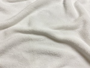 White Micro Towel Fabric 100% Polyester Medium <b>Weight</b> 380gsm Woven Plain Solid Home Textile Towel Material - Product Image 5