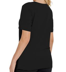 Camiseta de Manga Corta con Cuello en V para Mujer, Talla Personalizada, Transpirable, de Alta Calidad, 100% Poliéster, Holgada, Ligera, Informal - Product Image 2