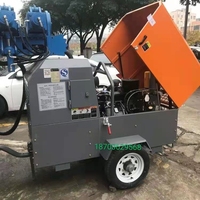 7 Bar 36.8kw 40SCY-7 Diesel Portable Petit Compresseur D'air À Vis De Remorque