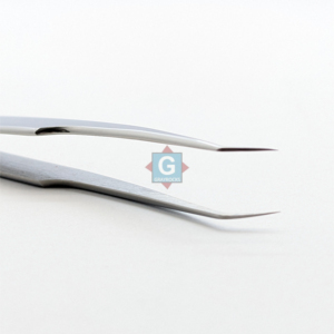 Pince à cils Grayrocks en acier inoxydable, pointe lisse, précision, durable, anti-magnétique, finition satinée - Product Image 2