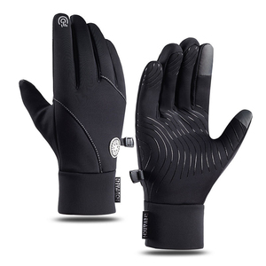 Guantes de Invierno para Esquí y Montañismo, con Cierre, Pantalla Táctil, Resistentes al Viento, Cálidos, Impermeables, Ignífugos, de Piel de Cabra, Dedos Completos - Product Image 1