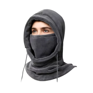 Unisex <b>Winter</b> Polyester Polar Fleece Sports Hat-Adjustable Thermal Beanie Skull <b>Cap</b> Balaclava with 3D Embroidery - Product Image 2