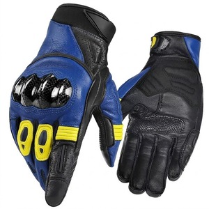 Guantes de Motocicleta de Cuero con Armadura de Fibra de Carbono, Equipo de Seguridad para Carreras, Protección de Nivel 2 CE, Guantes para Motociclistas al por Mayor en Europa - Product Image 6