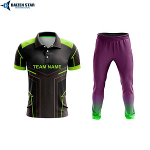 Men's Blue White Geometric Print Sports Kit Short Sleeve cricket uniform With Matching <b>Pants</b> Breathable Regular Fit All Seasons - Product Image 6