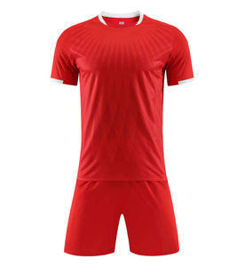 Conjunto de Uniforme de Fútbol Blanco y Azul para Hombre, Camiseta Sublimada de Manga Corta, Ropa Deportiva de Poliéster que Absorbe la Humedad, para Todas las Temporadas - Product Image 3