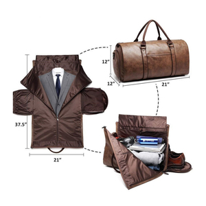 <b>Leather</b> Duffle <b>Backpack</b> Fashionable Big Capacity High Quality Travel Bag <b>for</b> <b>Men</b> and Women in Low Price - Product Image 3