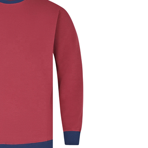 Sudadera de lana de algodón de rizo francés de invierno para hombre personalizada 300-500 GSM cuello redondo sólido hombro caído bordado ropa de calle - Product Image 3