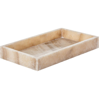 Plateau de service moderne en marbre naturel sculpté à la main avec finition polie, écologique et personnalisable pour la décoration de la maison, des hôtels et des mariages - En promotion