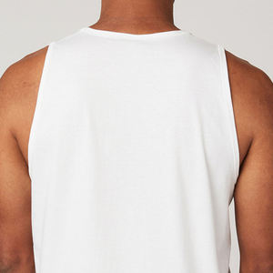 เสื้อกล้ามออกกำลังกายผู้ชายแบบ OEM สำหรับฟิตเนส ยิม เวทเทรนนิ่ง ผ้าเนื้อยืดสูง เหมาะสำหรับการฝึกซ้อมและเพาะกาย - Product Image 6
