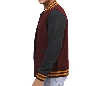 2025 High Quality Vintage Varsity Design Wool Chenille Embroidery Baseball Jacket for <b>Men</b> Hooded Custom Logo Winter <b>Men's</b> - Product Image 4