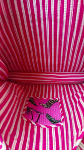 Sac fourre-tout en coton matelassé fait main avec broderie Kantha, imprimé animaux tropicaux de la jungle, fermeture éclair, deux poignées, sac à bandoulière - Product Image 2