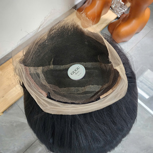 Full Lace <b>Wigs</b> Double Drawn 100% Virgin Vietnamese Human Hair Natural <b>Black</b> Bone Straight Styles - Product Image 5