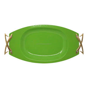 Elegant Brass Food Serving Tray Gold Plated Finished With Handles Perfect for Hotels and Home Kitchenware Use - Product Image 6