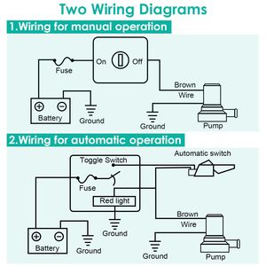 Pompa di sentina silenziosa 12V 1100GPH non automatica per imbarcazioni, laghetti, piscine, spa e uso marino - Product Image 3