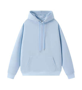 Sweat-shirt à capuche orange pour homme, en molleton, couleur unie, manches régulières, vêtements d'automne - Product Image 4