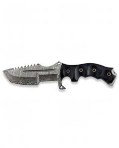 Handcrafted Damascus Steel Heavy Duty <b>Craft</b> <b>Tool</b> Black Ergonomic Handle Display Piece - Product Image 4