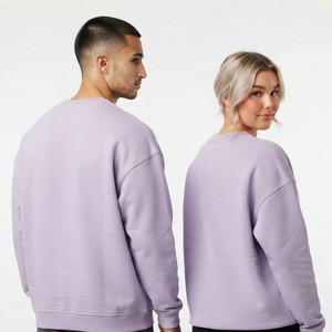 Sudadera Oversize Lisa para Mujer, Cuello Redondo, Unisex, Personalizable con Logotipo, Fabricante OEM ODM - Product Image 3