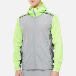 Veste coupe-vent légère et imperméable en toile pour homme avec fermeture éclair, capuche, logo personnalisé, respirante, grandes tailles, haute qualité pour l'extérieur - Product Image 1